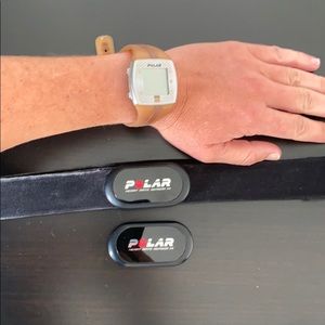 Polar FT4 heart rate watch and chest monitor/strap